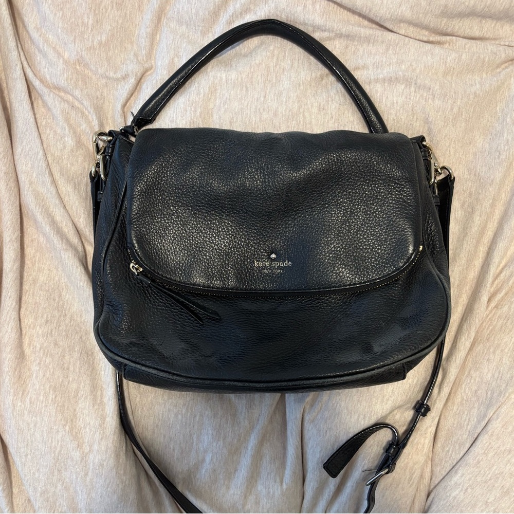 Kate Spade Black Leather Shoulder/cross body Bag